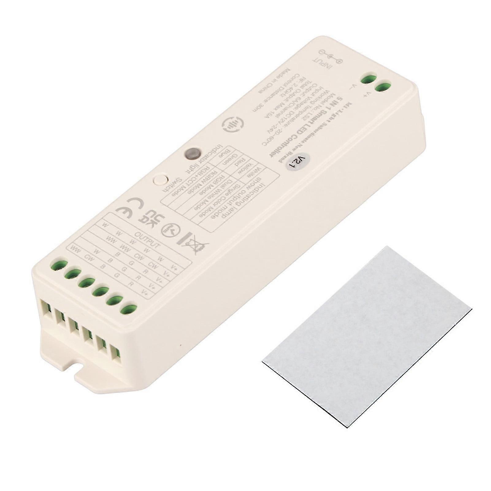 Controller, Milight 5 In 1 LED Controller for Single Color/CCT/RGB/RGBW/RGB CCT Strip Light