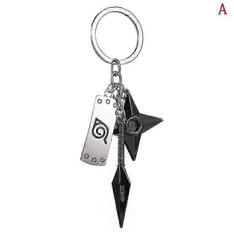 Naruto Keychain Konoha Ninja Keyring Anime Accessory for Men