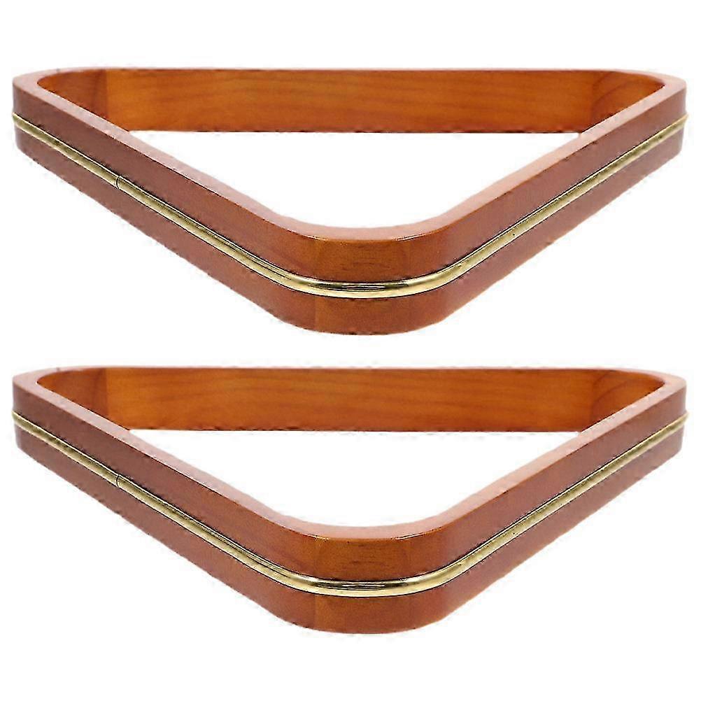Billiards Storage Bracket Wooden Triangle Rack for Pool Balls 10Pcs