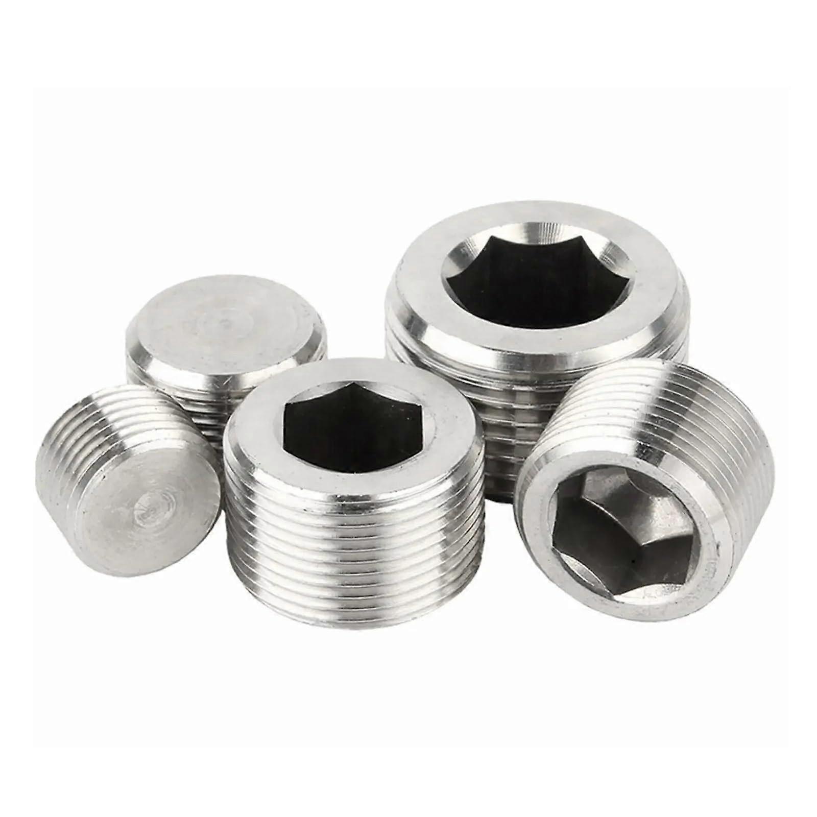 3/4 Inch BSPP Stainless Steel Pipe Fitting 304 Connector with Hex Socket LeakProof Design