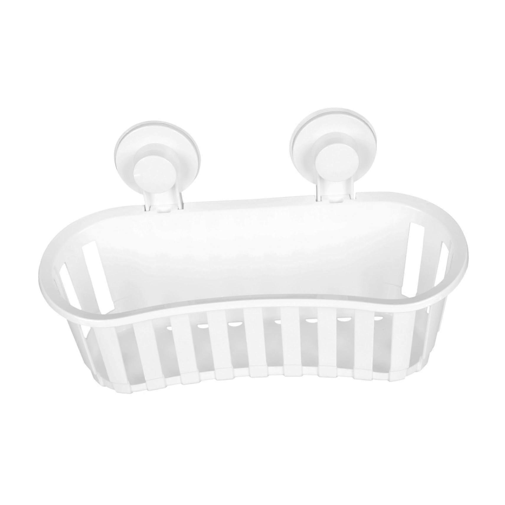 Wall Mounted Storage Basket with Fast Drainage for Bathroom Shower Caddy and Kitchen Organizer