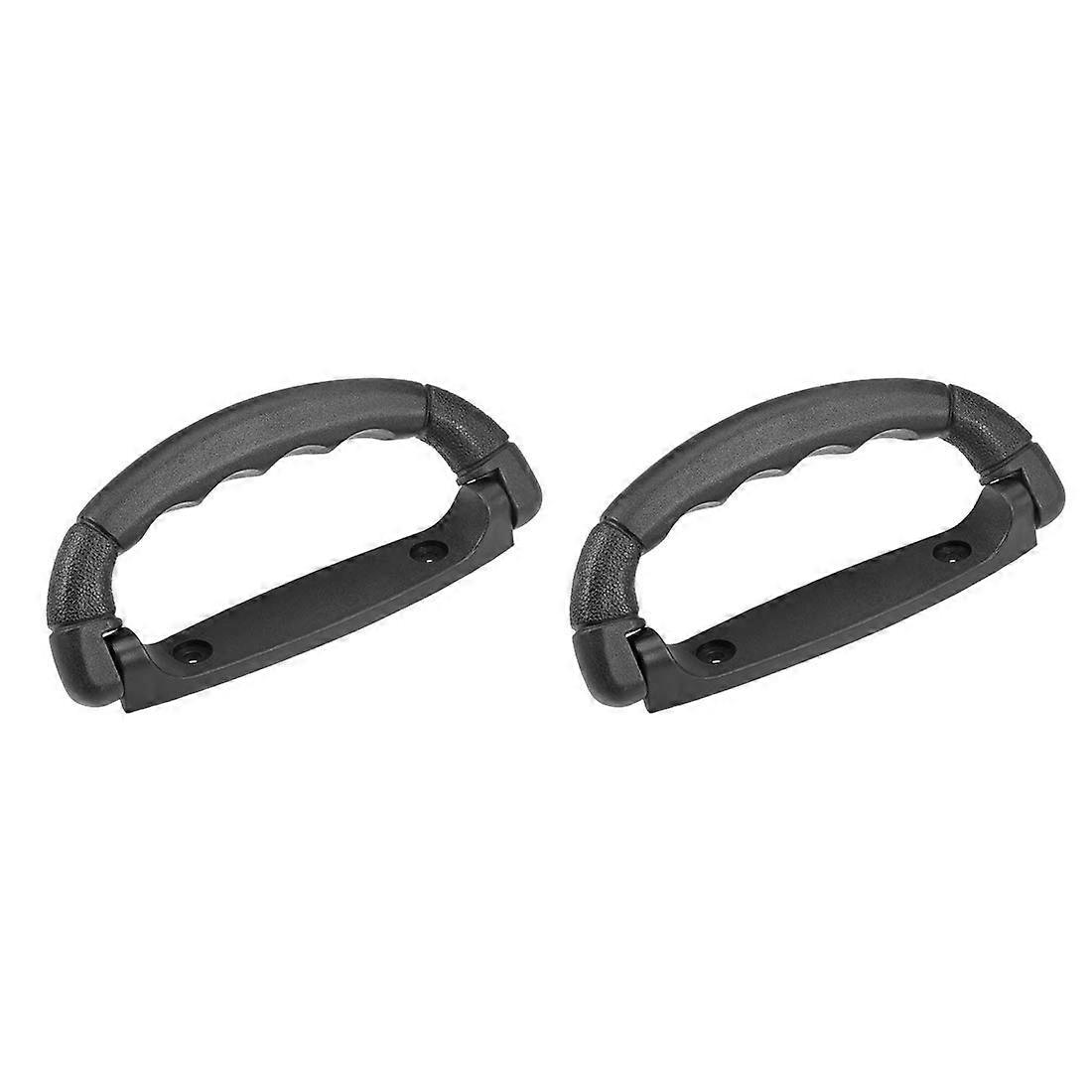 Luggage Handle Replacement 6.3 Inch Black Plastic Suitcase Handle Grip for  2 Pcs