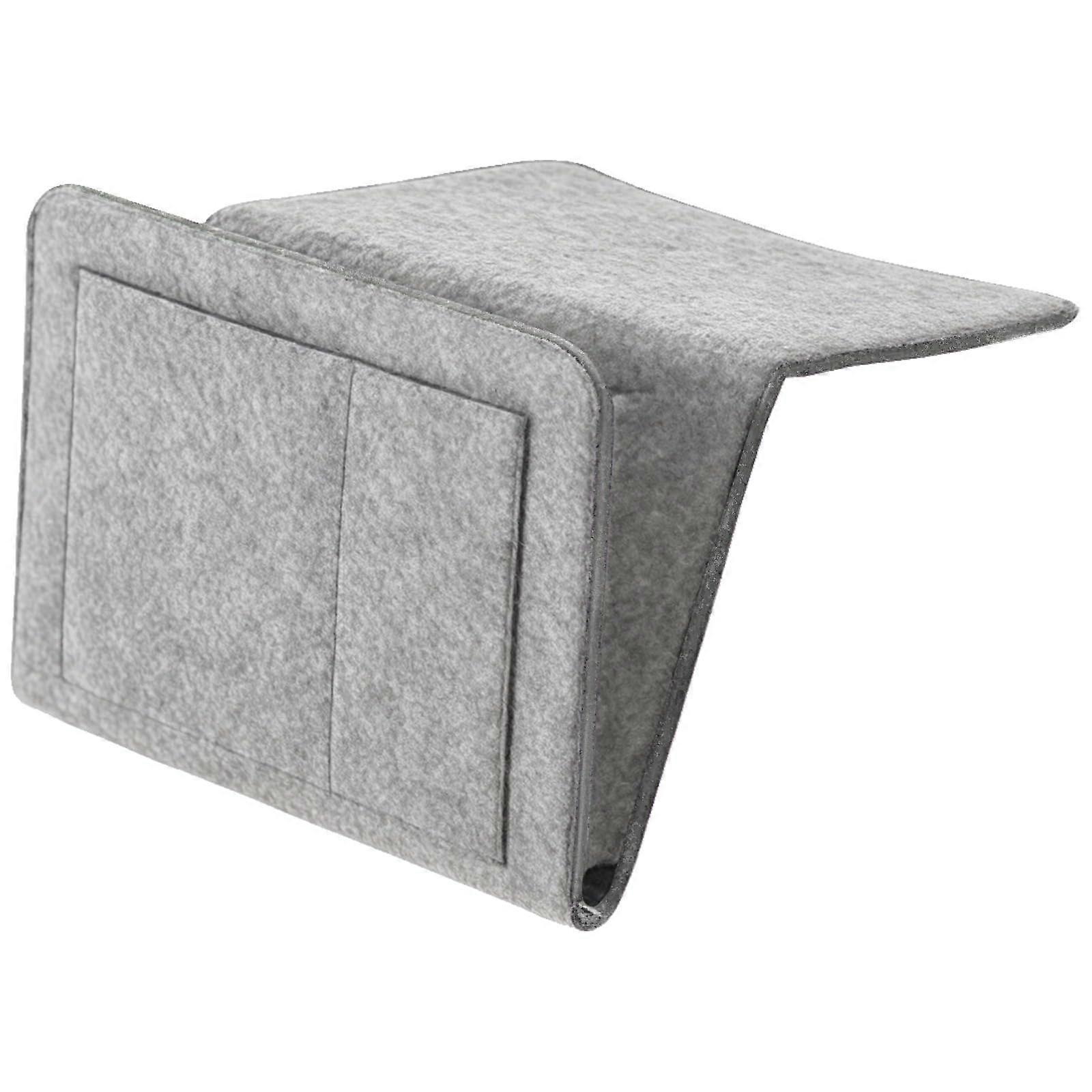 Felt Bedside Organizer with Multiple Pockets, SpaceSaving Hanging Caddy for Books and Tablets