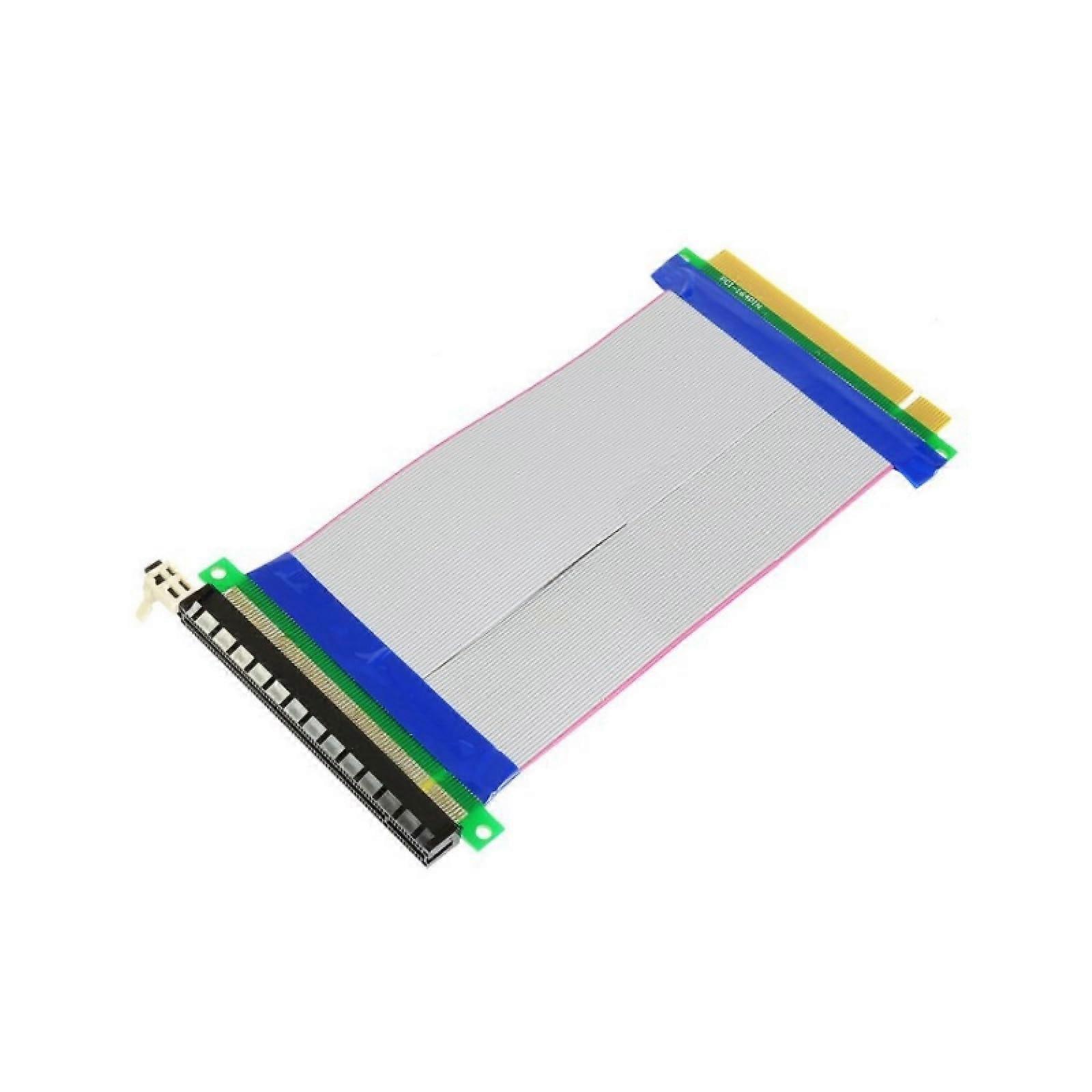 PCIe x16 Right Angle Riser Cable 160mm Flexible GPU Extension for Improved Airflow