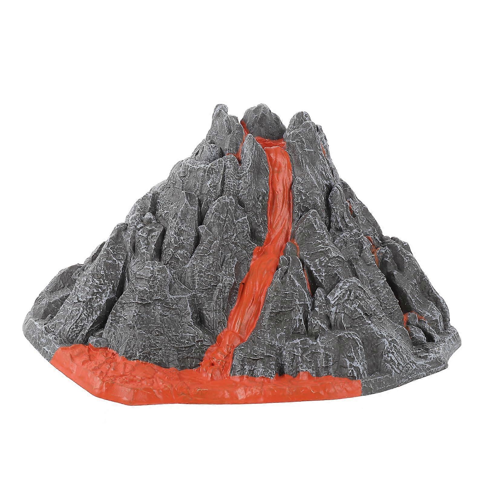 Volcano Model Kit with Realistic Eruption Design, Durable PVC, Educational Desktop Mini Volcano Toy