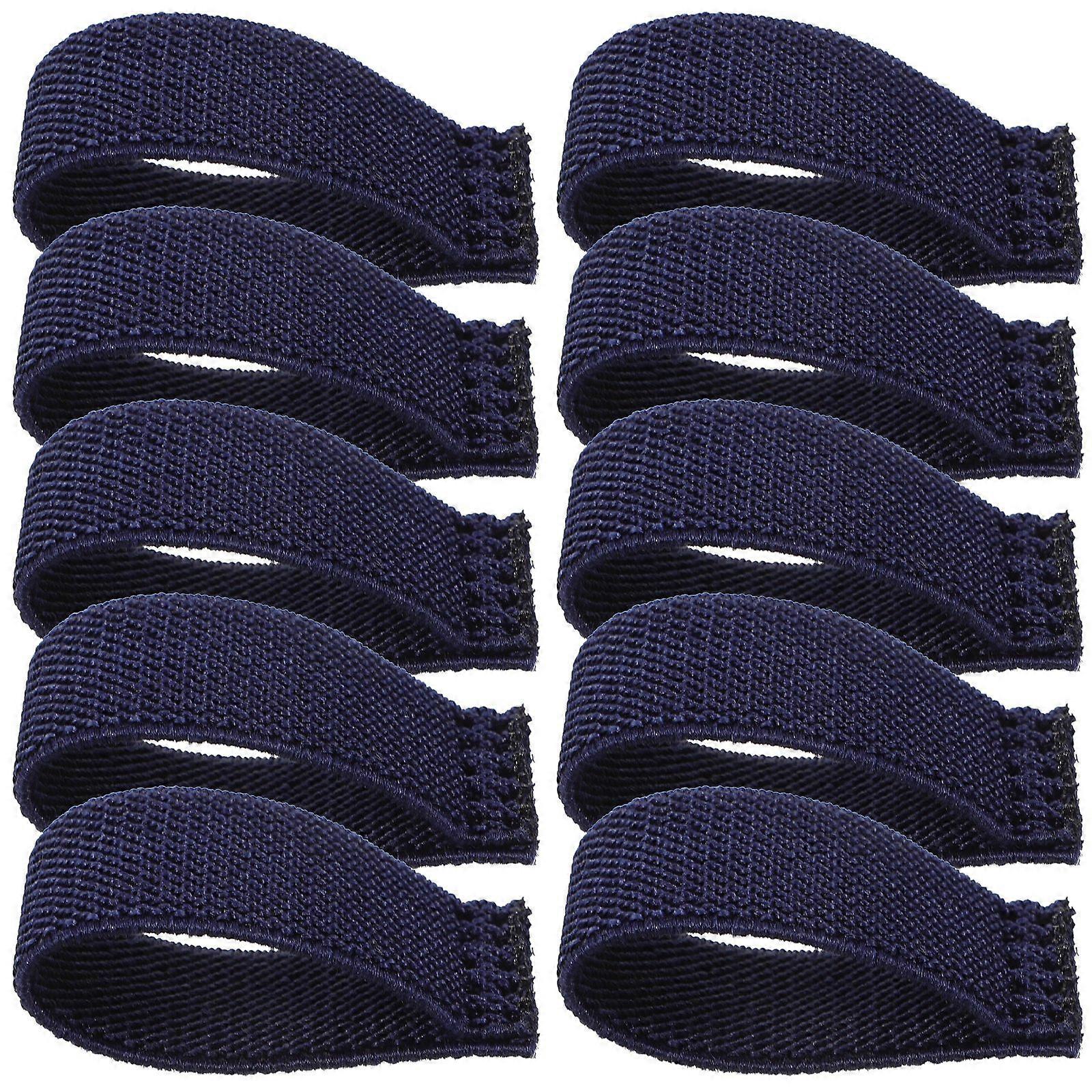 10pcs Wide Straps Keepers Elastic Webbing Belt Holders Backpack Band Loop Organizers