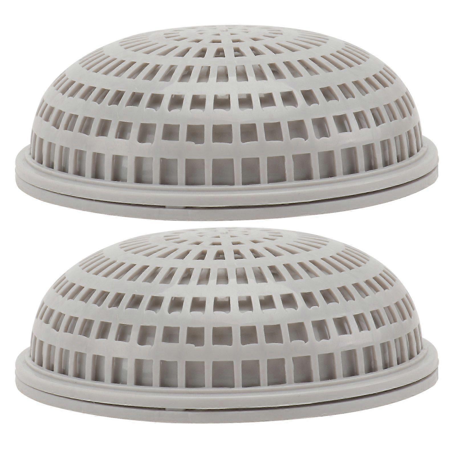 2Pcs Aquatic Plant Breeding Boxes Hemisphere Shape Water Grass Boxes (White)