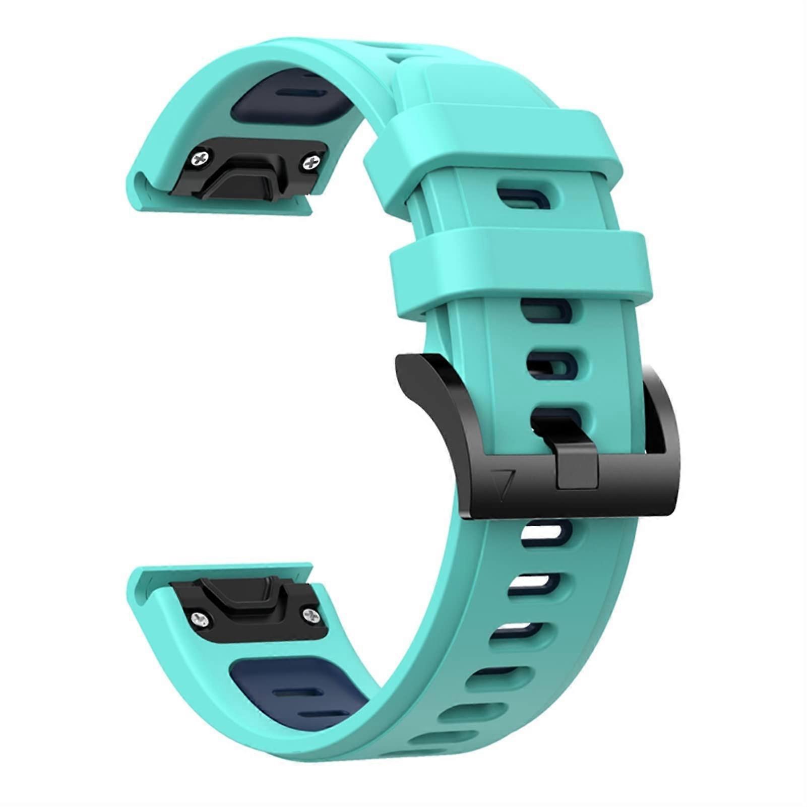 Teal Blue Silicone Replacement Band Strap for Garmin Approach S62 S60 22mm Quick Release