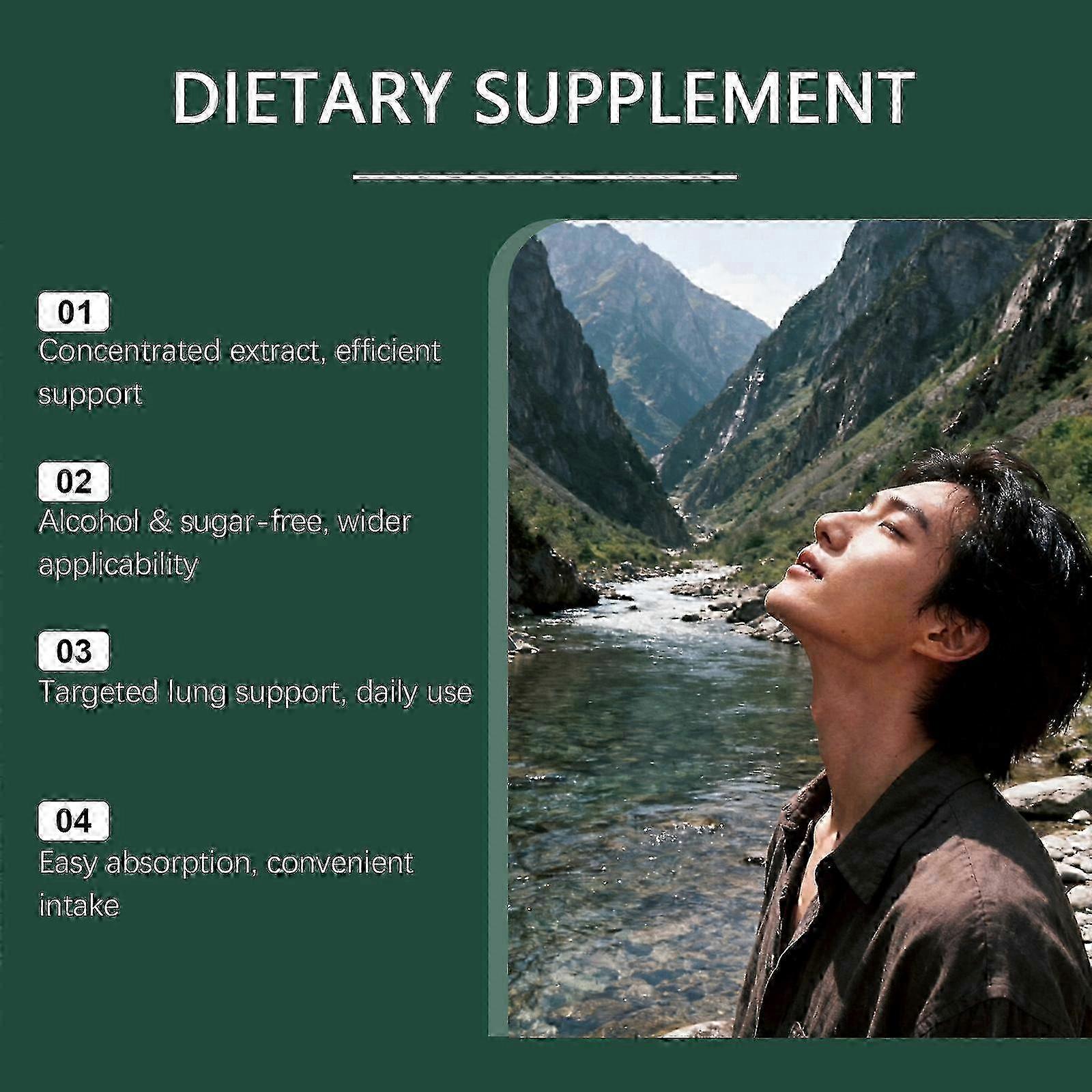 3x Natural Mullein Extract Lung Cleansing Drops Lung Purification Detoxification Boost Immunity