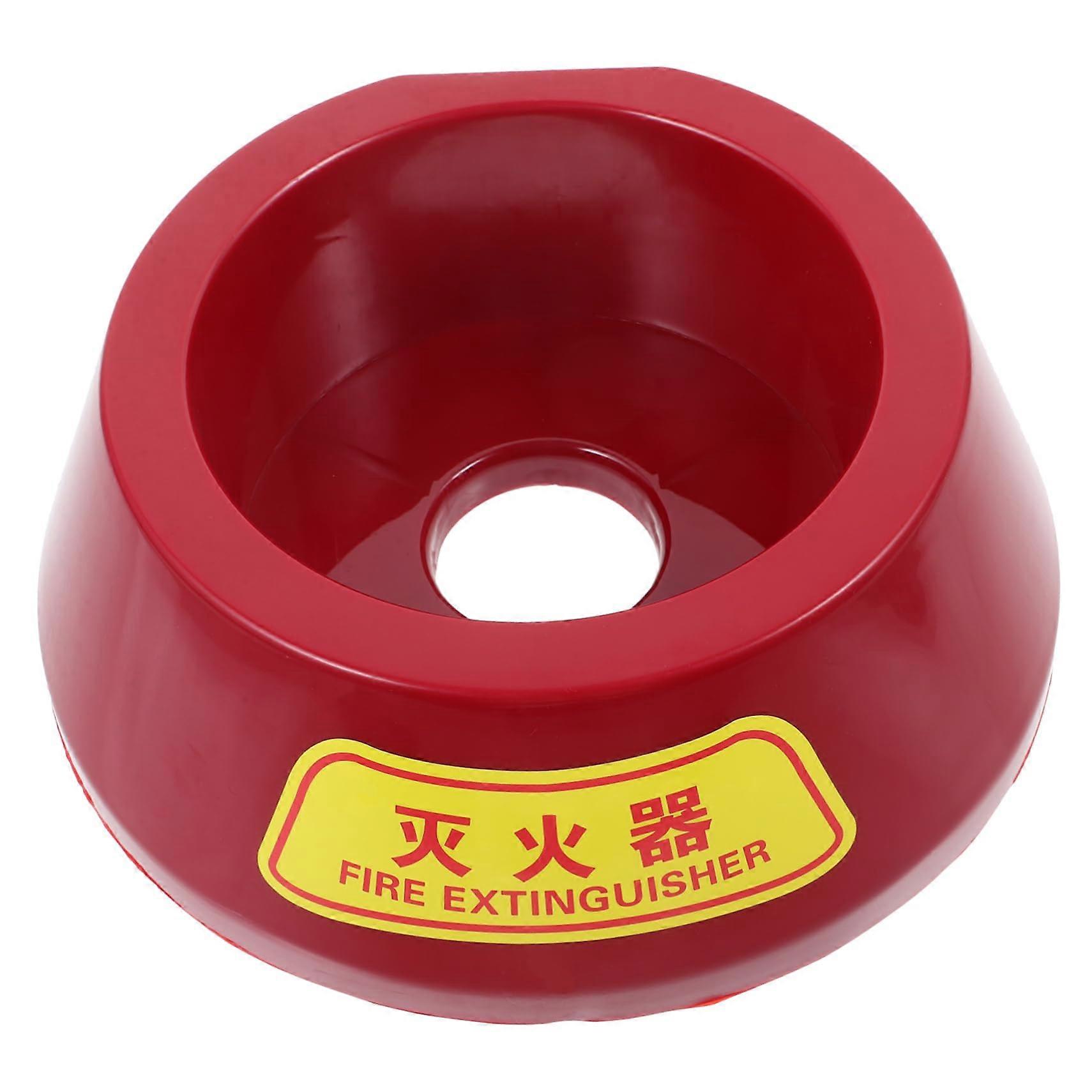 Fire Extinguisher Stand with Plastic Base for Floor Mounted Extinguishers, Bright Visibility