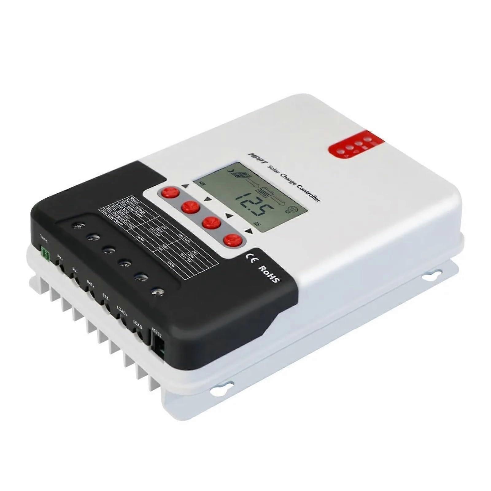 20A MPPT Solar Charge Controller 12V 24V  Efficiency LCD Display 100V Input for Lithium Battery