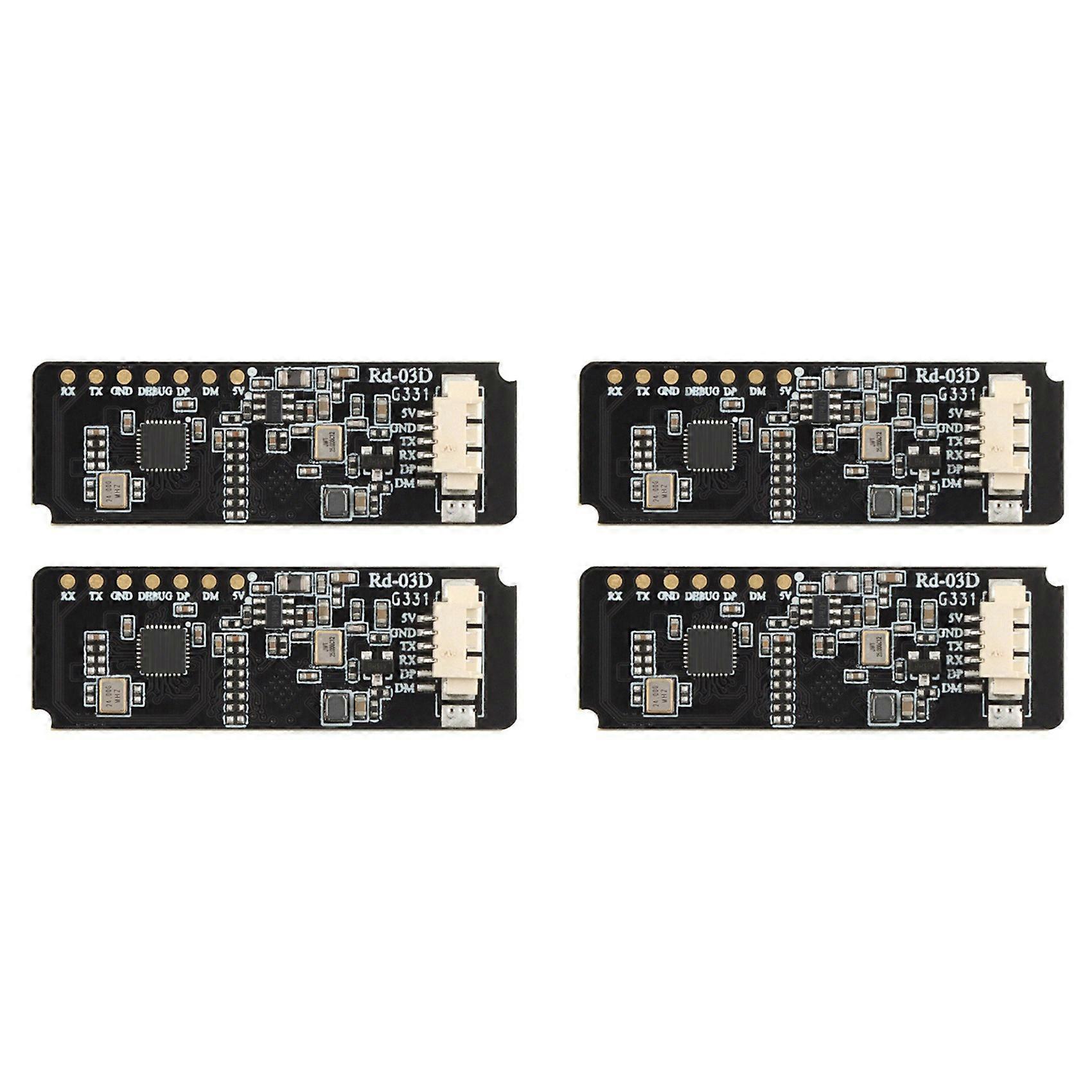 4X Rd-03D 24G Multi-Target Human Motion Trajectory Localization and Tracking Radar Module on-Board PCB Antenna