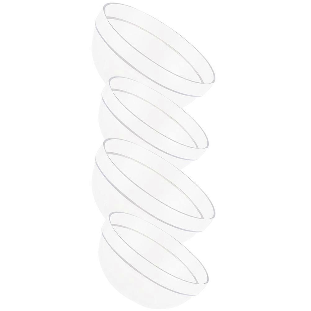 Multi-Function Salad Bowl for Household Use 4Pcs Transparent Set