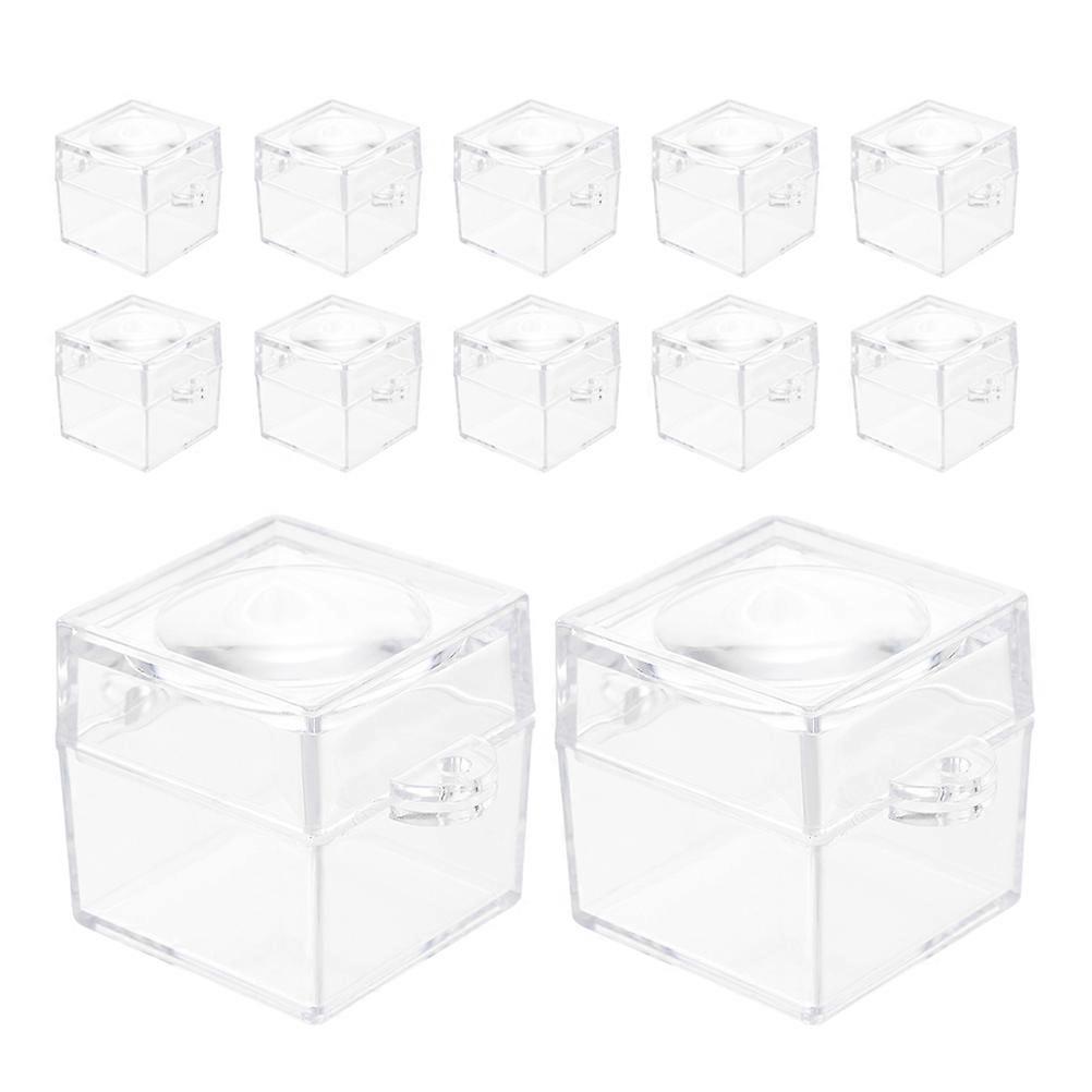 Magnifying Insect Container Transparent for Storage Use with 12Pcs Jars