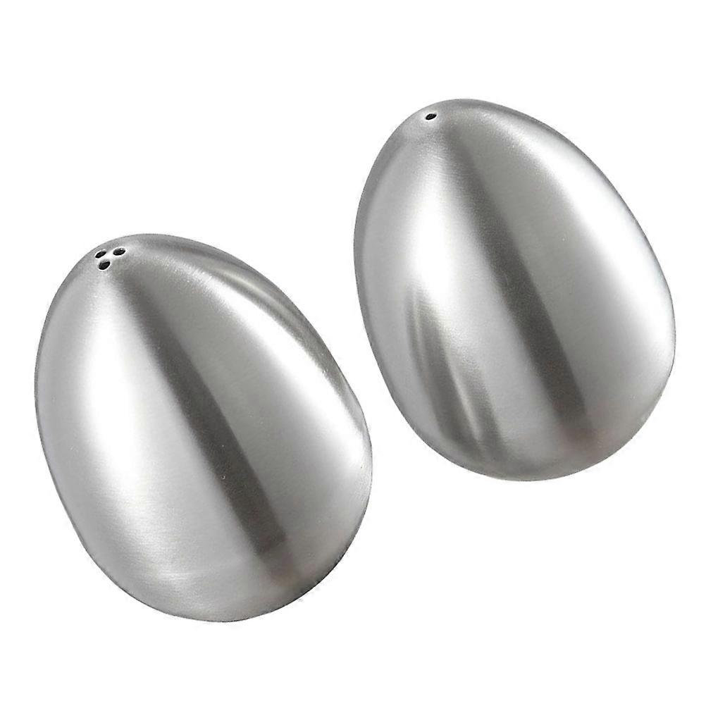 Stainless Steel Spice Shaker Storage Jar Tableware 7x5.5x5.5cm 2Pcs