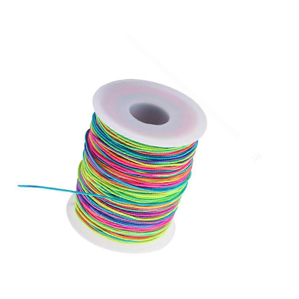 Colorful Elastic Cord Thread for Jewelry Making 1 Roll 65M DIY Beading String