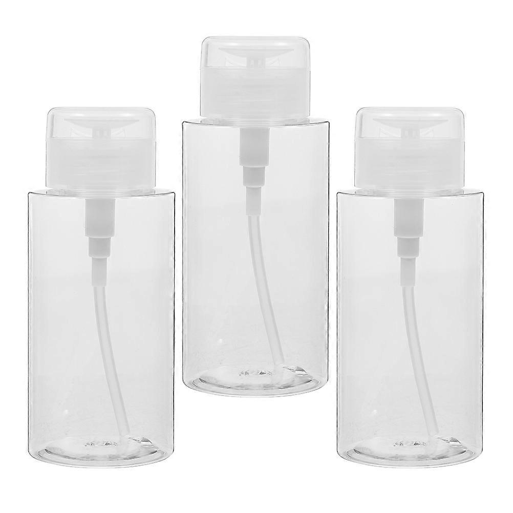 Clear Nail Polish Remover Pump Dispenser Bottles for Storage 12Pcs