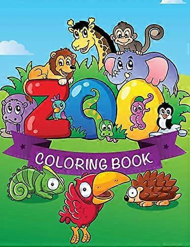 Libro da colorare dello zoo