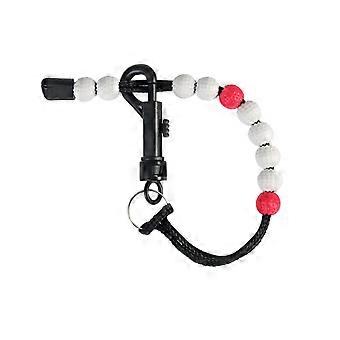 Golf Bead Score Counter Bracelet with Durable Nylon Braid for Easy Score Tracking, Red