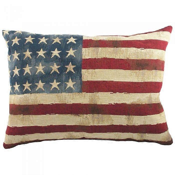 Evans Lichfield American Flag Cushion Cover