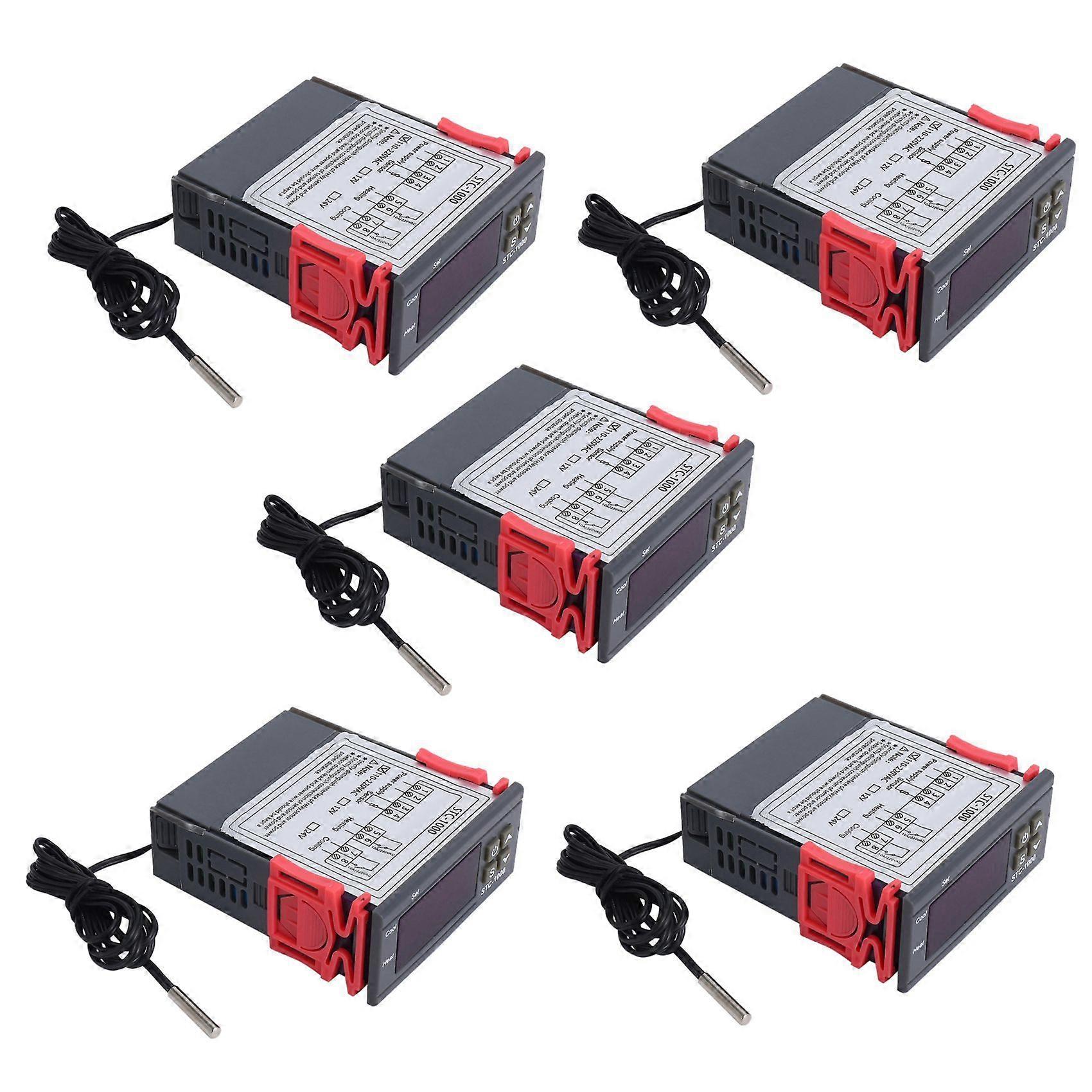5X 220V/STC-/1000 Digital Temperature Controller Thermostat with NTC