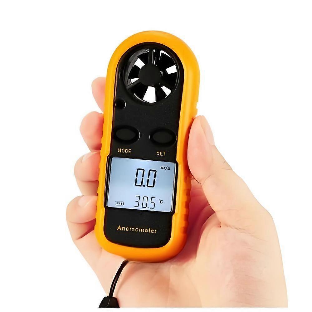 Handheld Multi-function Wind Speed Temperature Gauge For Outdoor Activities
