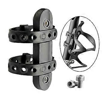 MTB Bicycle Bike Water Bottle Cage Holder Adapter Handlebar Bracket Mounting compatible with Mountain Road Cycling Accessories