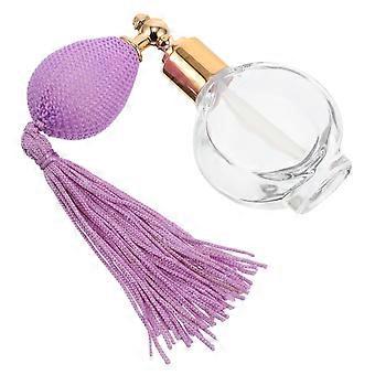 Glass Powder Spray Bottle Perfume Pump Sprayer with Tassel for Body