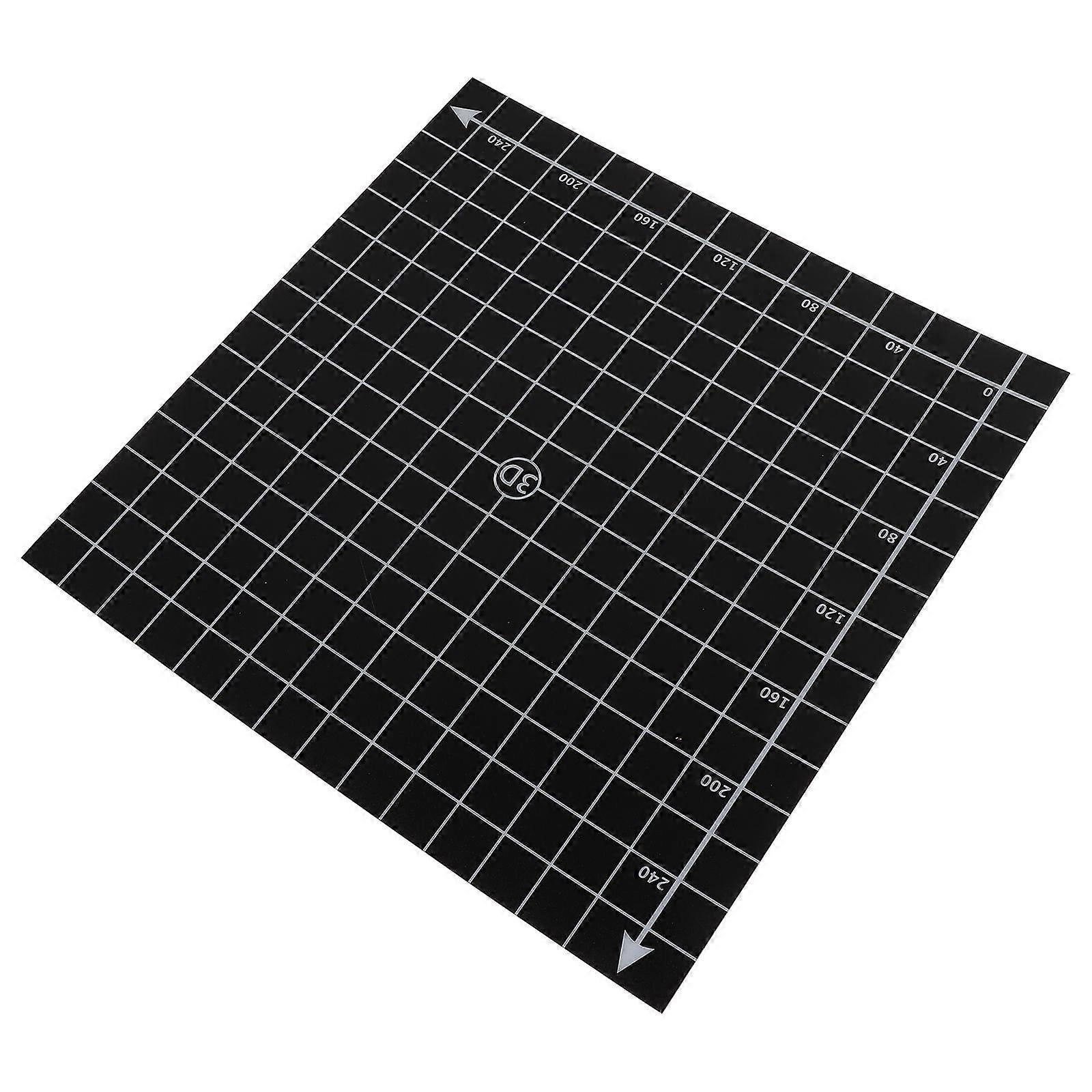 3D Printer Sticker for Heat Bed 1Pcs Printer Build Sheet Black Pc Material