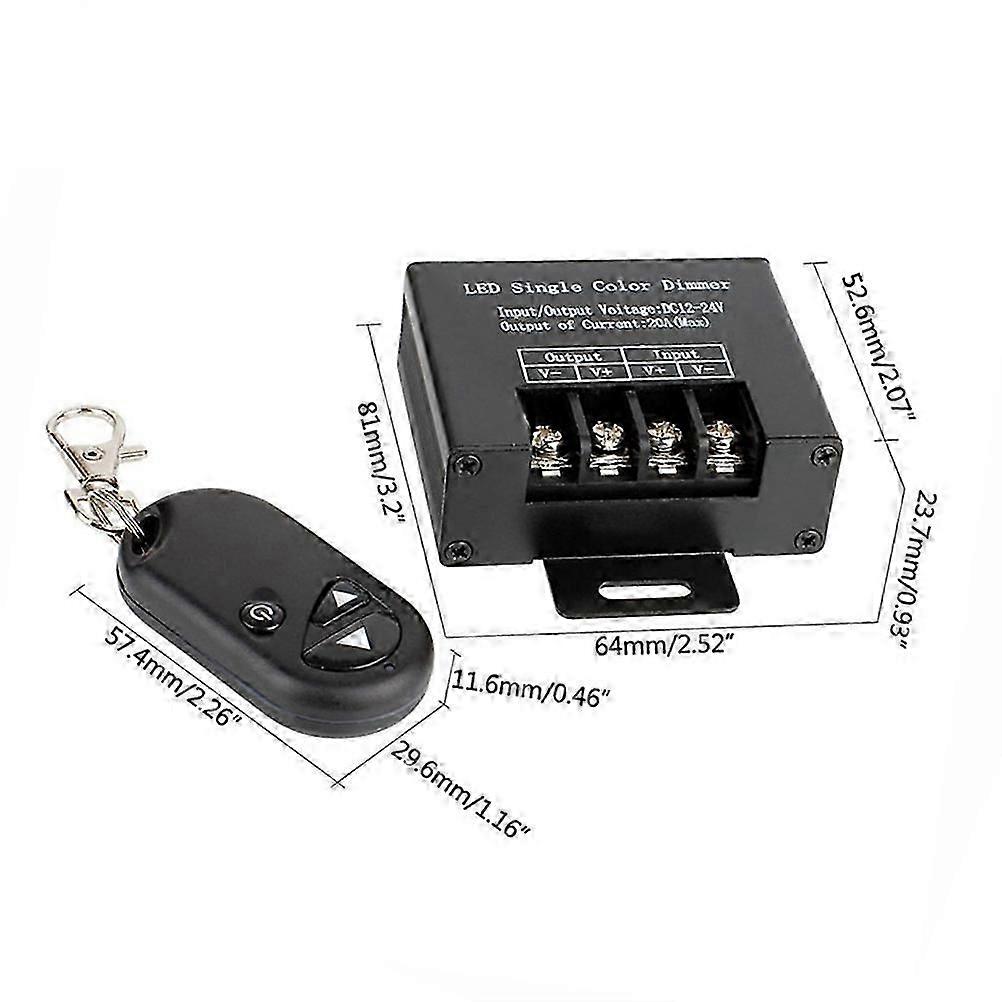 LED Single Color Controller for Strip Lights Wireless Controller