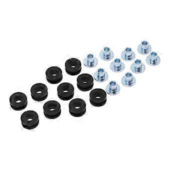 10 Sets Motorcycle Grommets Bolt Kit Rubber Metal Fairings Accessories Replacement for Suzuki