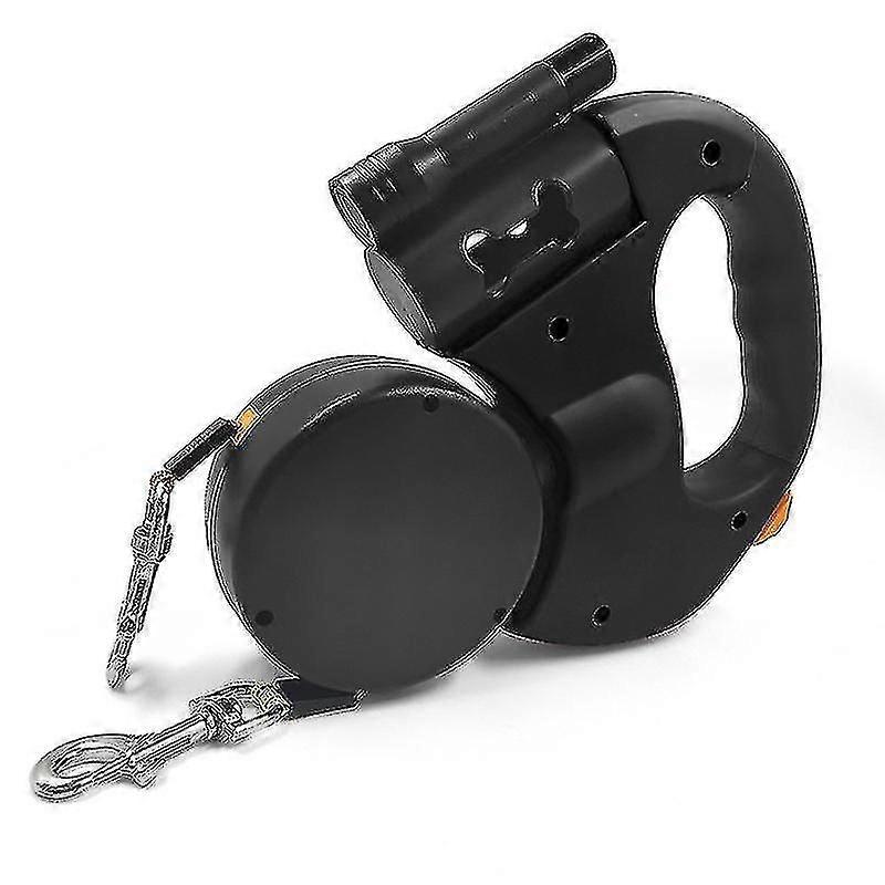 Automatic Retractable Leash With Led Flashlight For Pet Supplies(size:black)