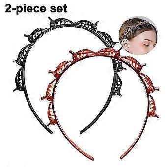 2pcs Fasce per la testa delle donne Fasce per capelli per ragazze