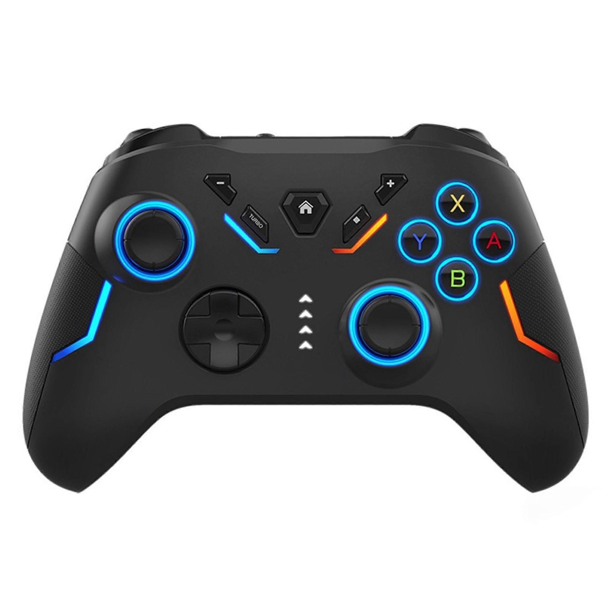 Wireless Gaming Controller for PC / Android / Switch RGB 6-Axis Turbo Macro