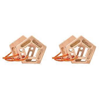 4X Wood Hangboard Hold compatible for Rock Climbing,Portable Hangboard Rock Climbing,Finger Strengthener