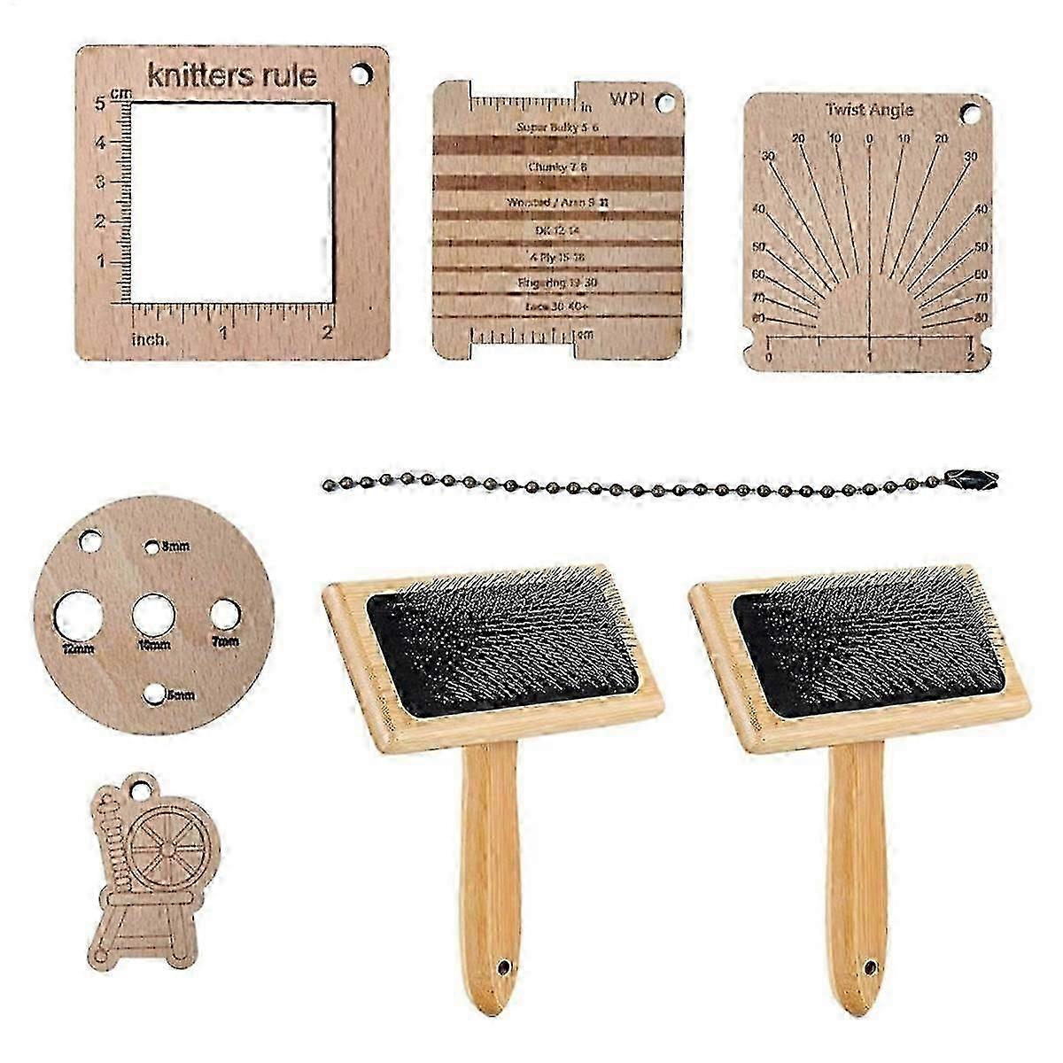 Hand Carding Tools for Wool Processing and Fiber Blending Board