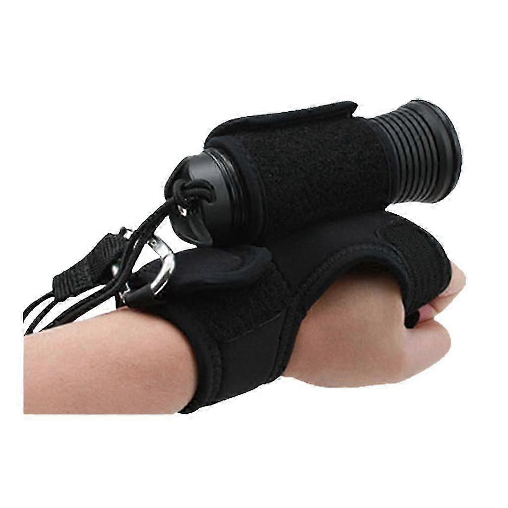 Universal Diving Flashlight Glove Holder Adjustable Wrist Strap