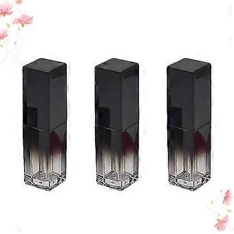 Plastic Lip Gloss Bottles for Holding 3Pcs 5Ml Black Uv Gradient Storage Tubes