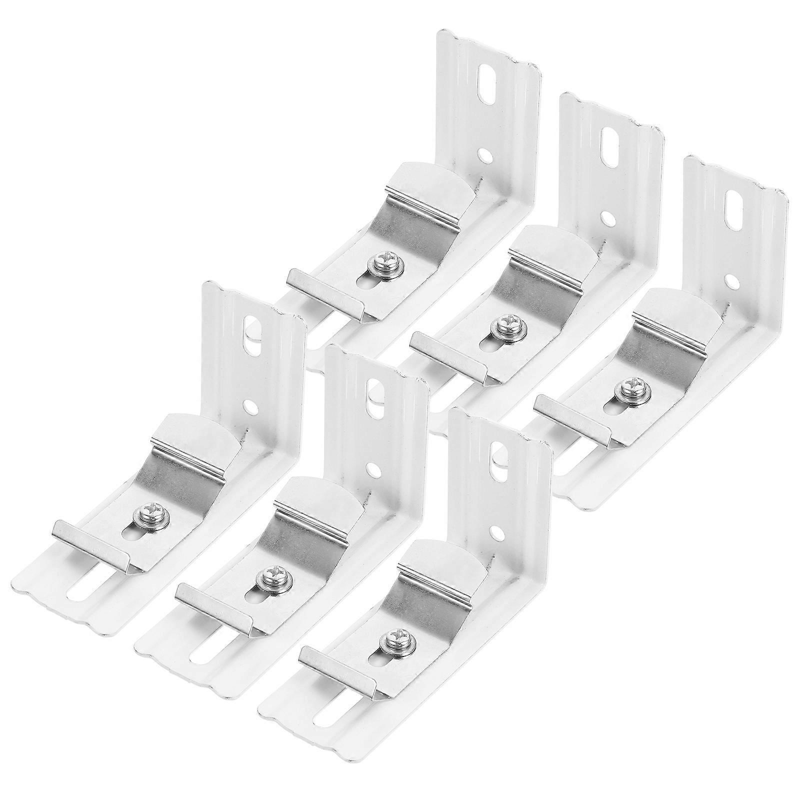6pcs L Shaped Vertical Blind Bracket Easy Installation Blind Metal Bracket Vertical Blind Accessory