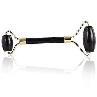 Gold Jade Roller for Skincare, Cooling Facial Massage Tool with Gentle Rolling Motion
