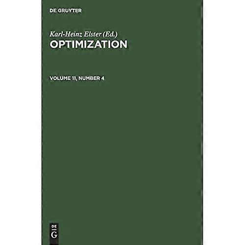 Optimization. Volume 11, Number 4
