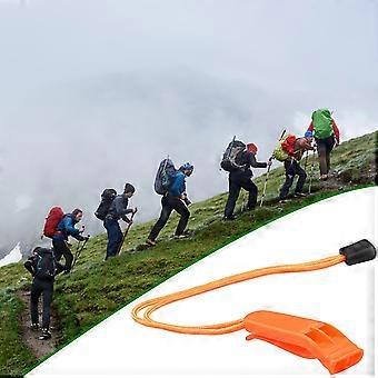 Fischietto di emergenza con cordino Fischietto di sopravvivenza sicuro Acuto e risonante per kayak Giubbotto di salvataggio Giacca Barca Pesca Campeggio Escursionismo Caccia Ass