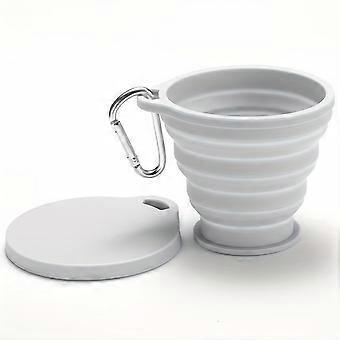 Collapsible Travel Cup with Carabiner Clip, Portable Foldable Cup for Camping Hiking Outdoor Adventures
