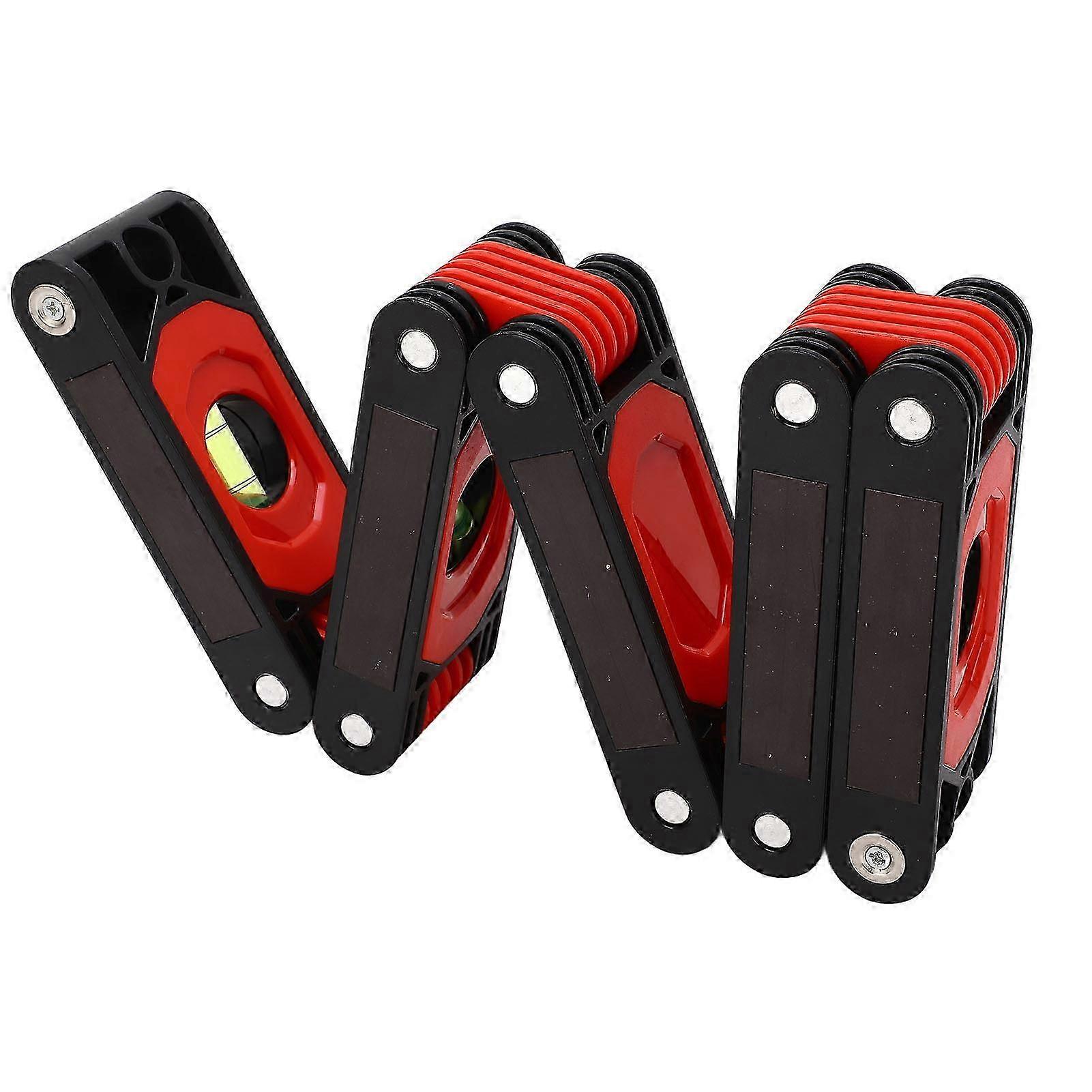 Foldable Bubble Level Ruler with Magnet High Accuracy Expandable Level Angle Measuring Tool