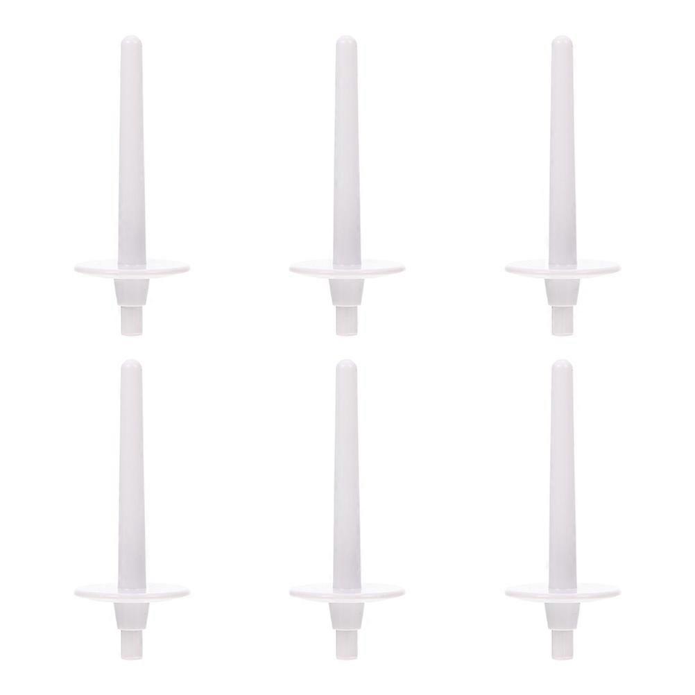 6Pcs Sewing Machine Spool Pin Floss Plastic Bobbins Winding Machine Spindle