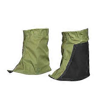Canvas Unisex Waterproof Tear Resistant Anti-scratch Sandproof Gaiters, Protective Shoe Covers for Outdoor Climbing Hiking Jungle, 22cm Height, 1 Pair