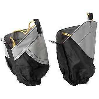 Black Outdoor Gaiters Boot Gaiters for Hiking Waterproof 2Pcs Nylon