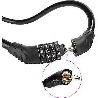 Orvion 2 PACK Bike Locks Cable,Anti Theft Bicycle Lock Chain,4 Digit Security Resettable Bike Lock Self Coiling Combination Cable Combo Bike Locks Wit