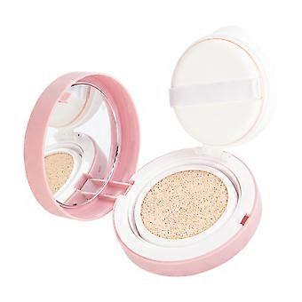 Portable Face Makeup Cream Compact, Light Tone Cushion Base with Makeup Applicator for Daily Wear and Carry Bag Use Routine Daily Plan  i white