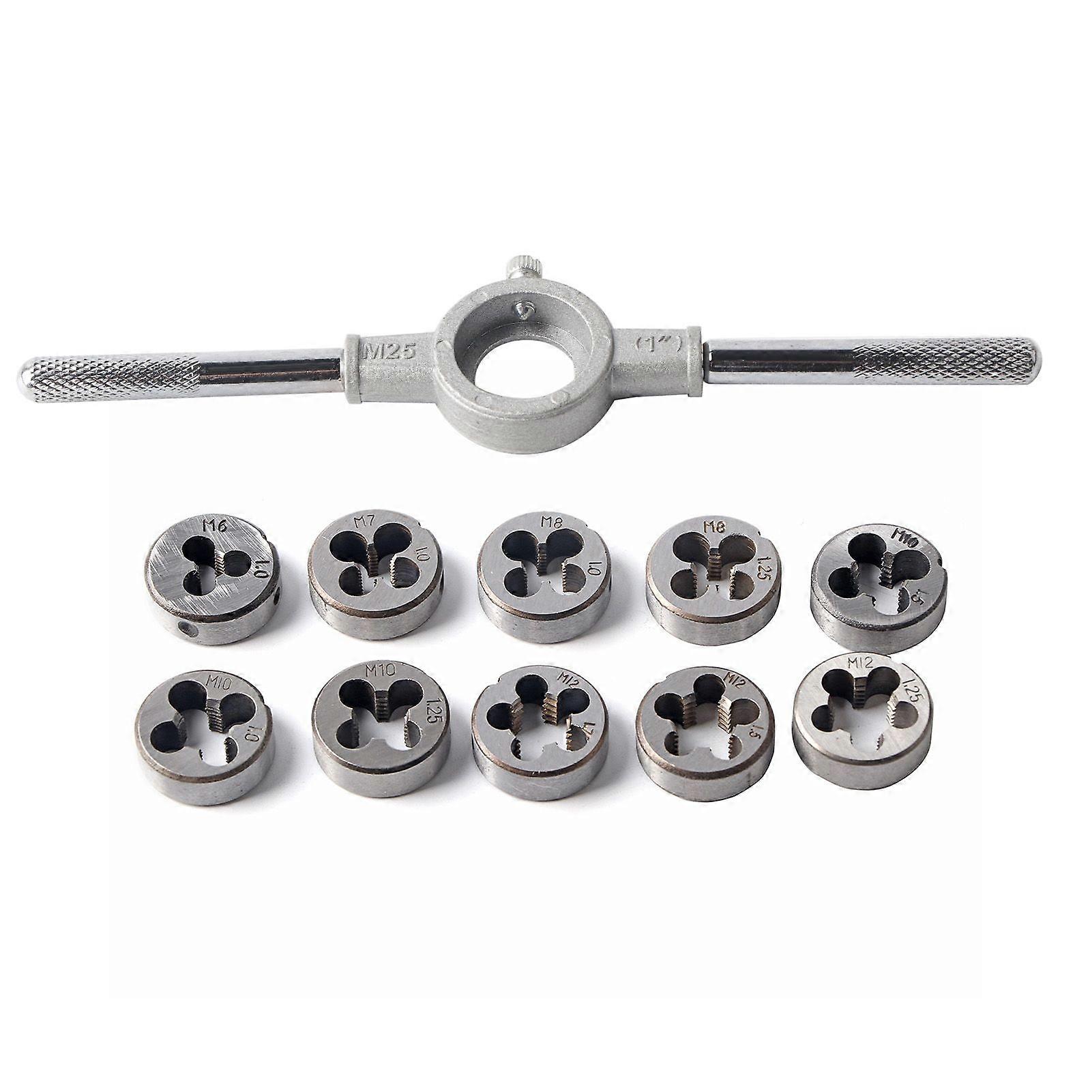 Screw Thread Tap Die Set External Thread Cutting Hand Tool Kit for Thread Processing